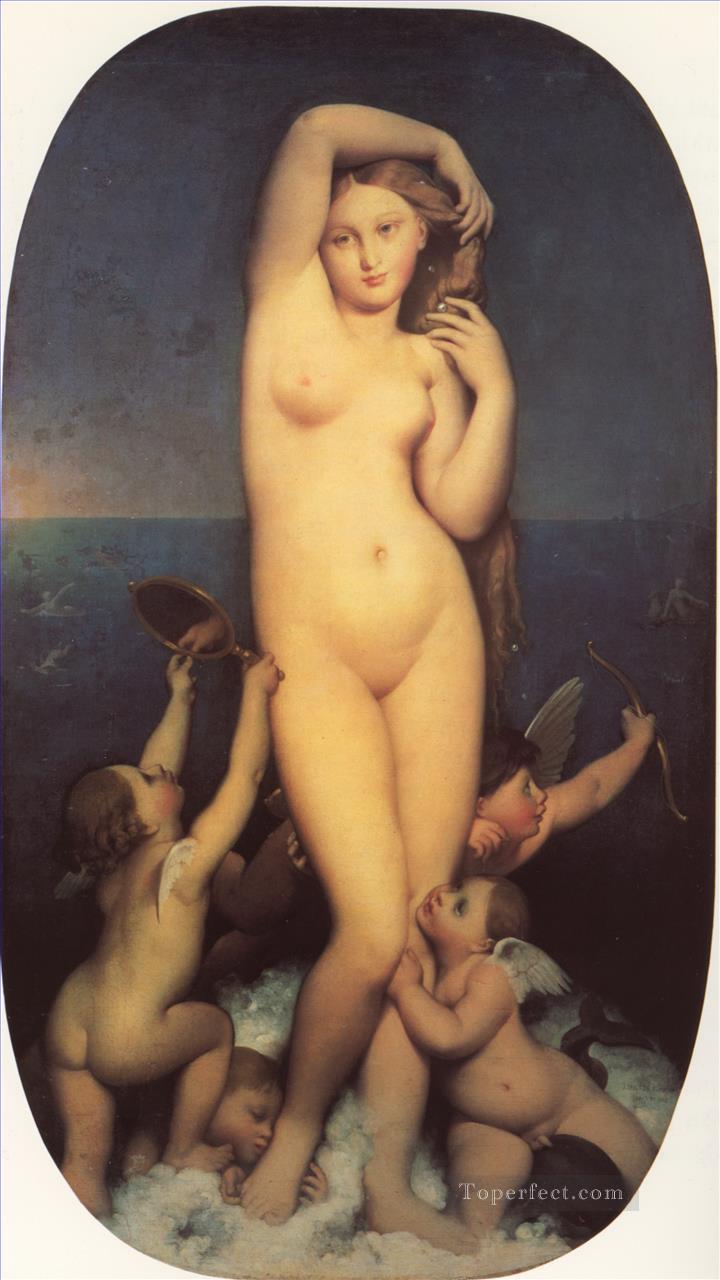 Venus Anadyomene desnuda Jean Auguste Dominique Ingres Pintura al óleo